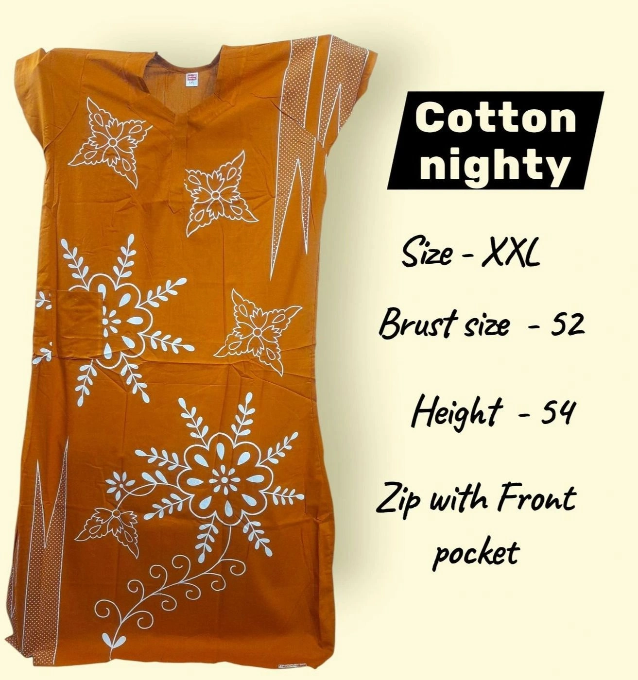 Premium cotton nighty